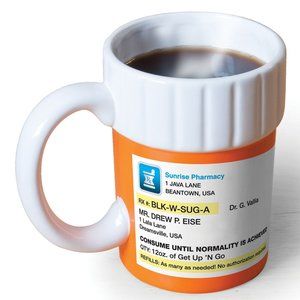 Prescription Coffee Mug, Funny Gag Gift - 12 Ounce Coffee,Tea Drinks Cup